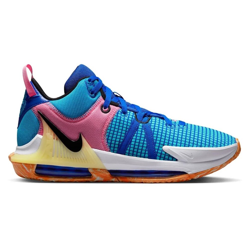 Nike Lebron Witness VII Mens Basketball Shoes Blue Pink DM1123-400 NEW